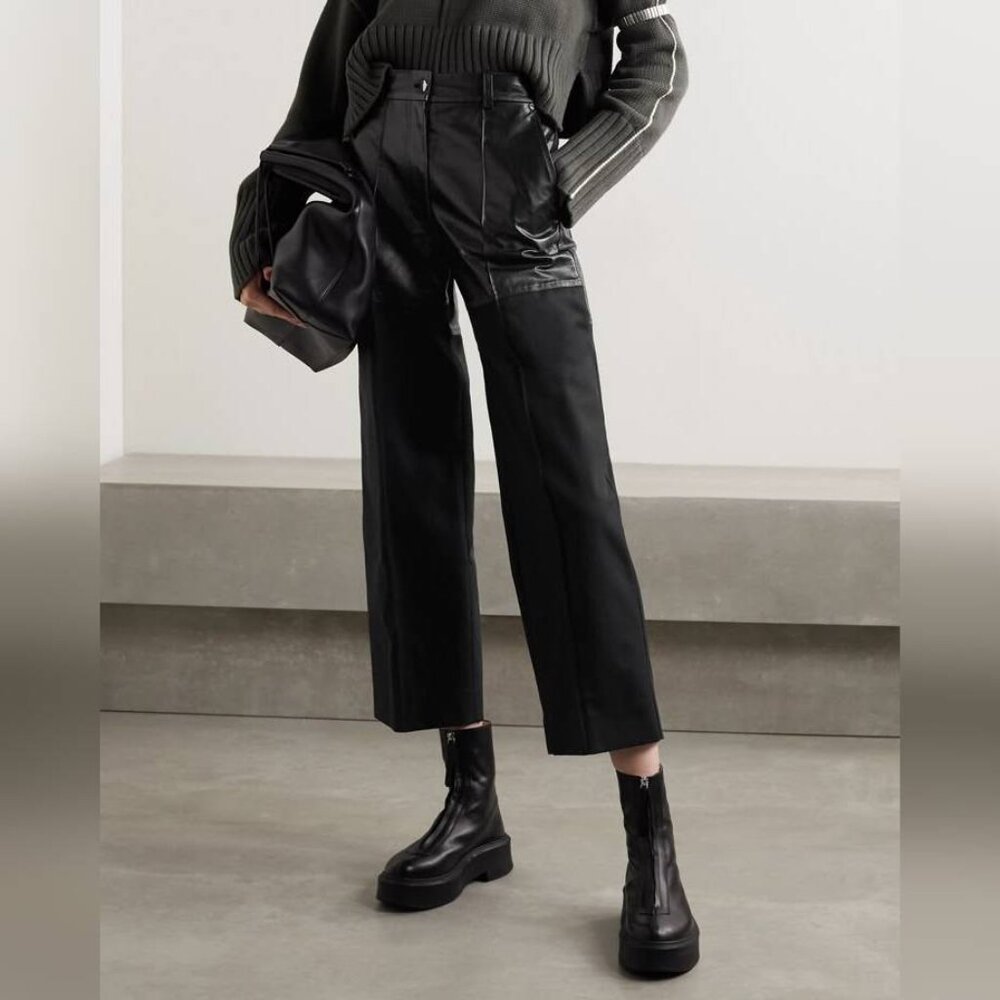 Peter Do AW/20 Fireman Mixed Material Leather Pants
